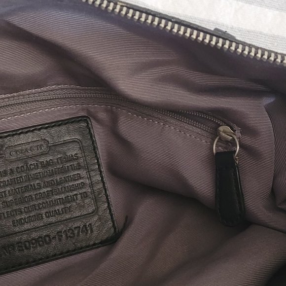 Coach Signature Hobo Shoulder Bag - Picture 12 of 13